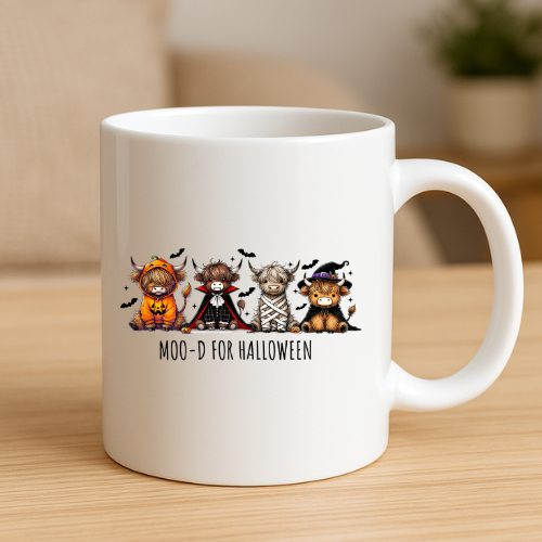 Highland Cows Moo-d Halloween Mug