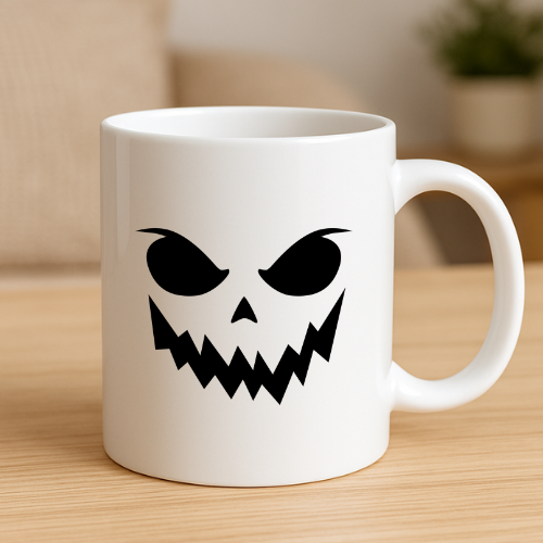 Pumpkin Face Halloween Mugs
