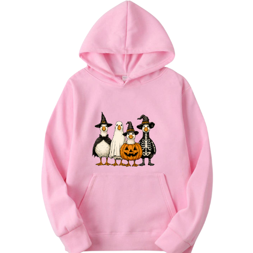 Ladies Halloween Adult Hoodies - Spooky Geese