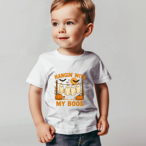 Kids Hangin' With My Boos Halloween T-Shirt