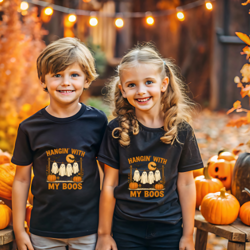 Kids Hangin' With My Boos Halloween T-Shirt