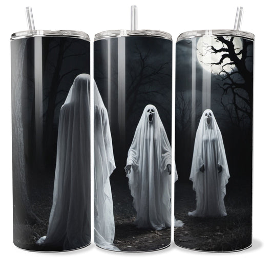 Scary Halloween Ghosts Tumbler