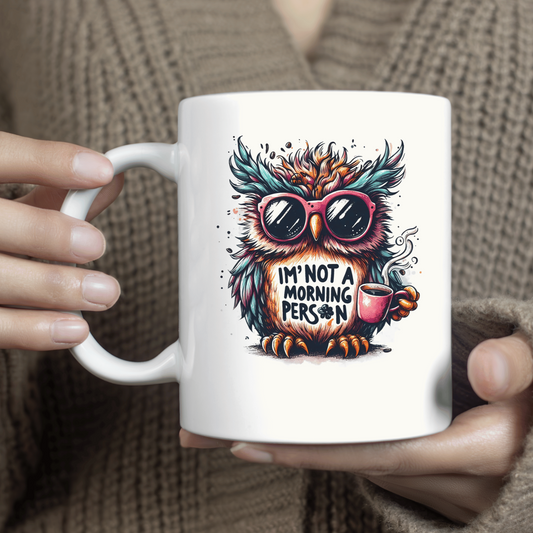 sarcastic owl coffee mug