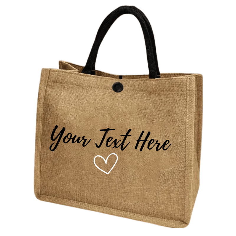 Personalised Custom Printed Eco Jute Bags