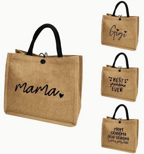 Personalised Custom Printed Eco Jute Bags