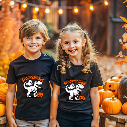 Spookysaurus Kids Halloween T-Shirt