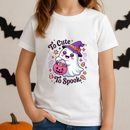 To Cute To Spook Kids Halloween T-Shirt